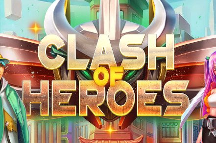 Clash of Heroes Slot Logo