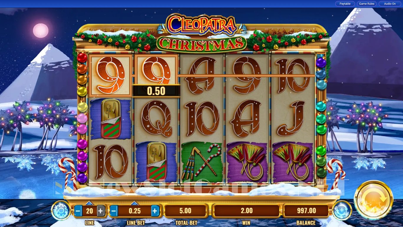 Cleopatra Christmas Slot Demo Image