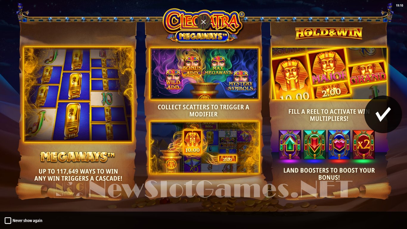 Cleopatra Megaways Slot Demo Image