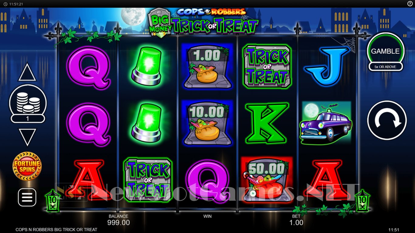 Cops n Robbers Big Money Trick or Treat Slot Slot Image in Demo - pic. 3