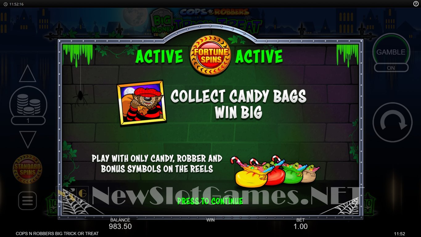 Cops n Robbers Big Money Trick or Treat Slot Slot Image in Demo - pic. 6