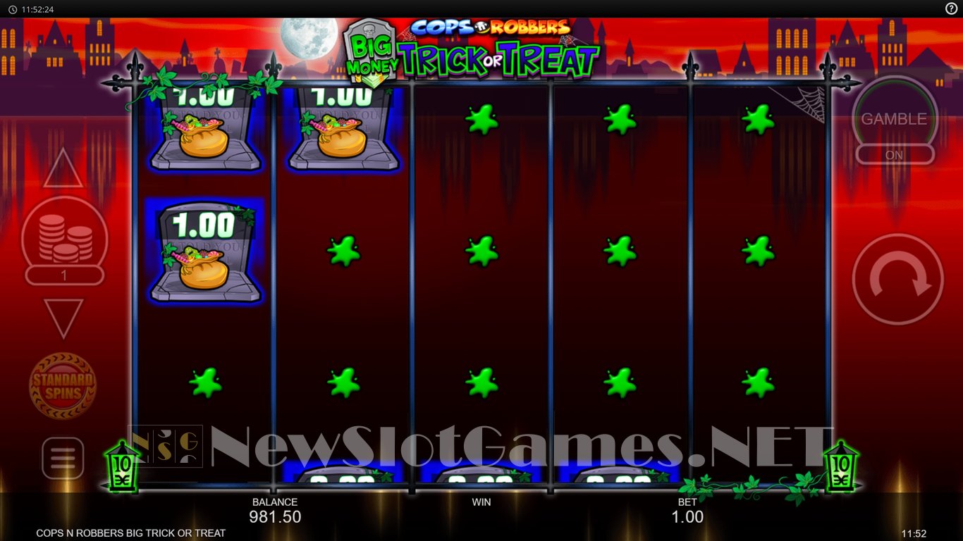 Cops n Robbers Big Money Trick or Treat Slot Slot Image in Demo - pic. 8