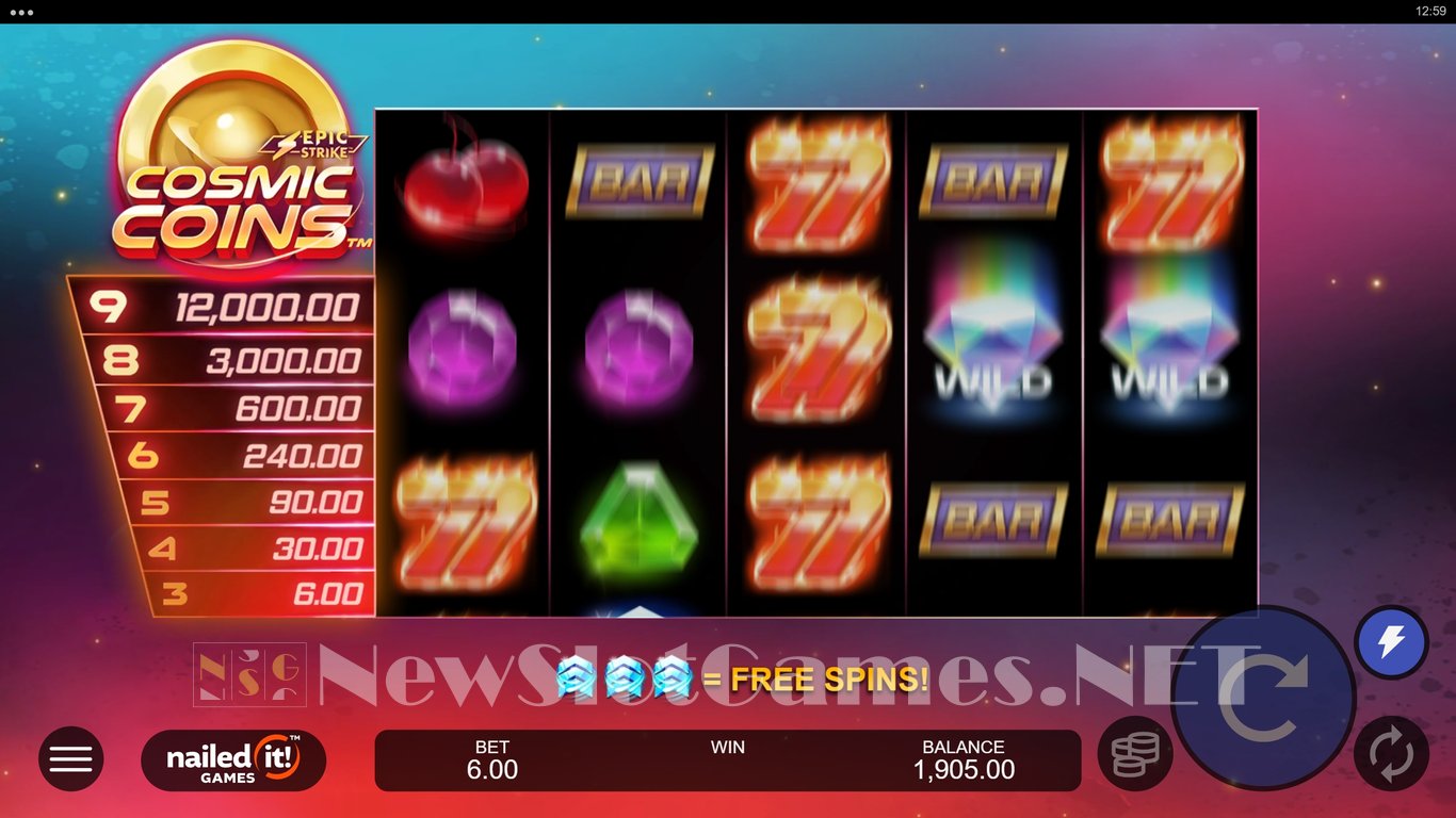 Cosmic Coins Slot Slot Image in Demo - pic. 2