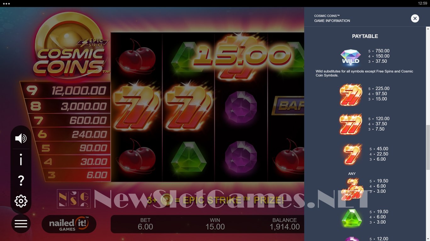 Cosmic Coins Slot Slot Image in Demo - pic. 7