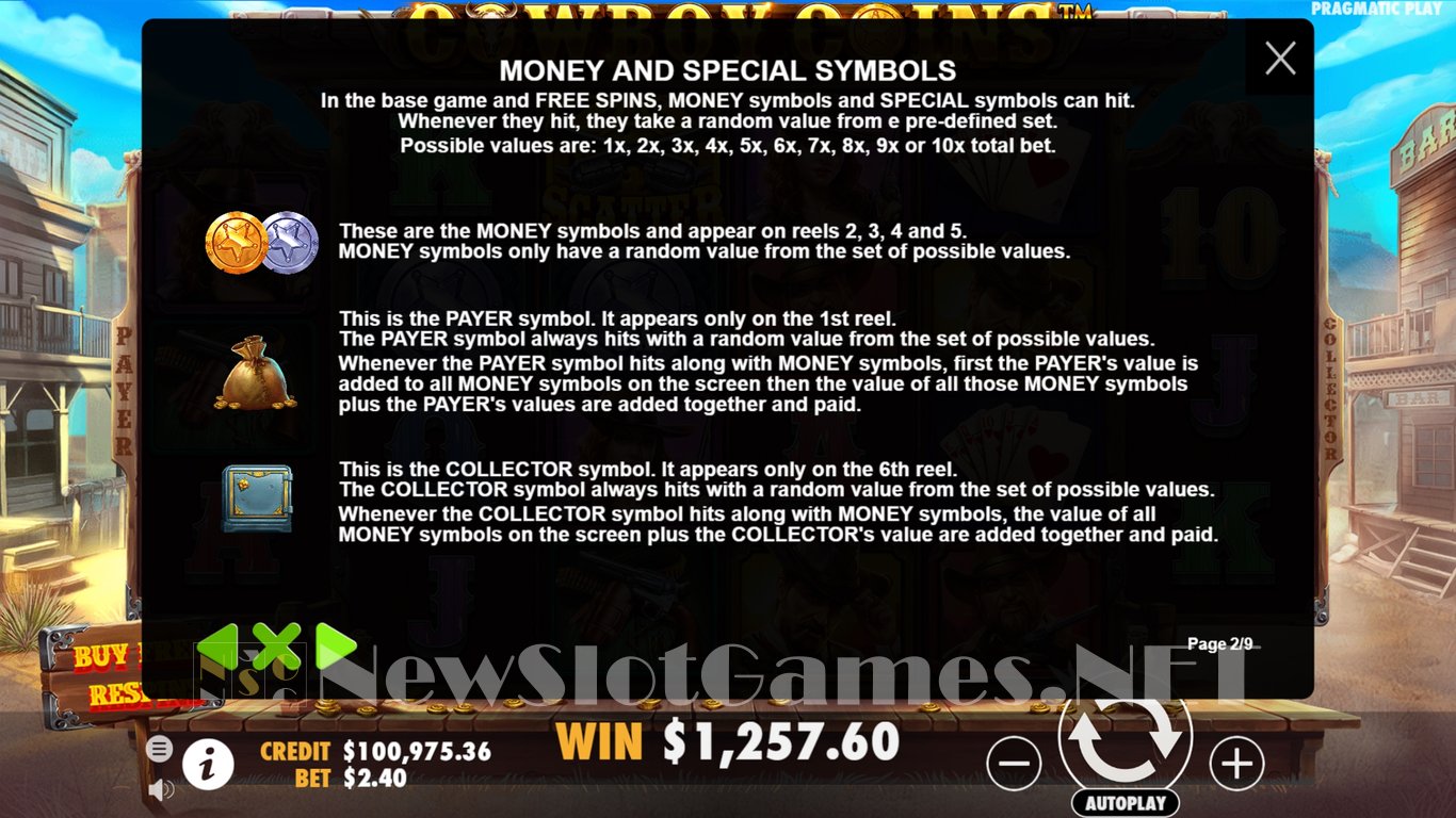 Cowboy Coins Slot Slot Image in Demo - pic. 15