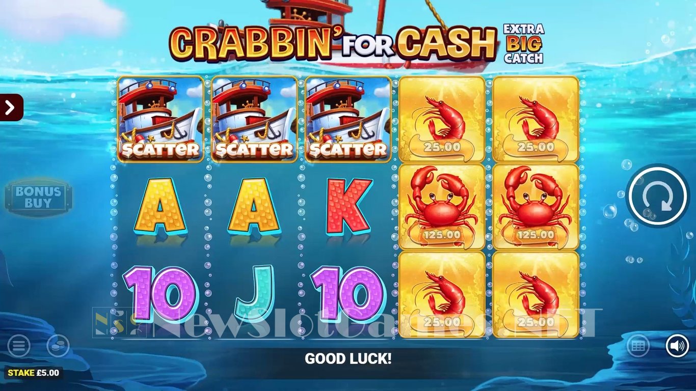 Crabbin for Cash Jackpot King Slot Demo Image