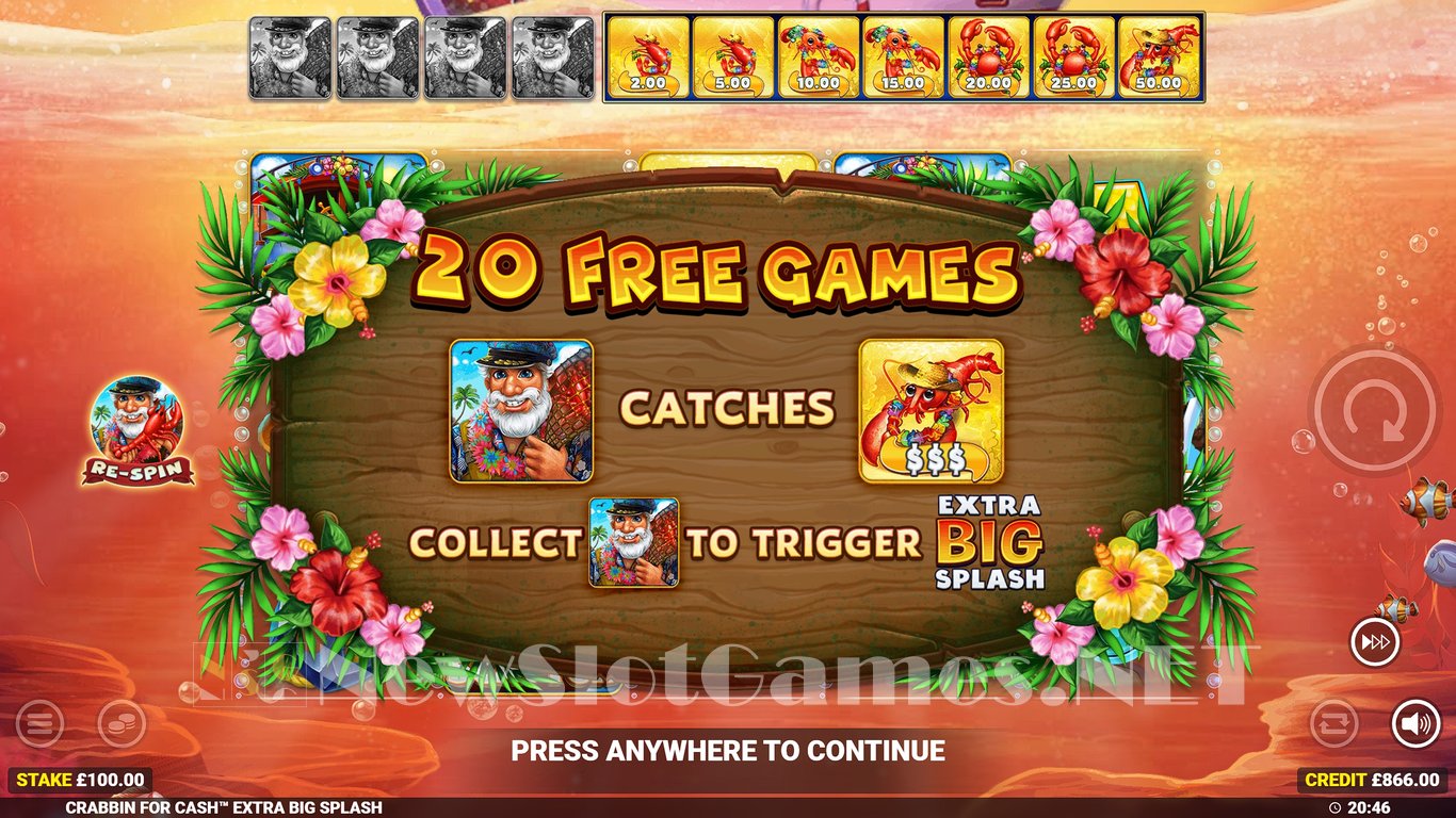 Crabbin for Cash Extra Big Splash Slot Slot Image in Demo - pic. 12