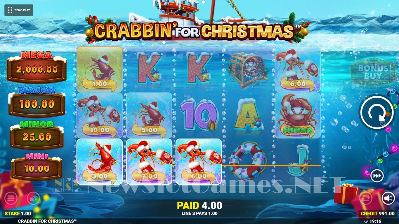 Crabbin for Christmas Slot Slot Image in Demo - pic. 4