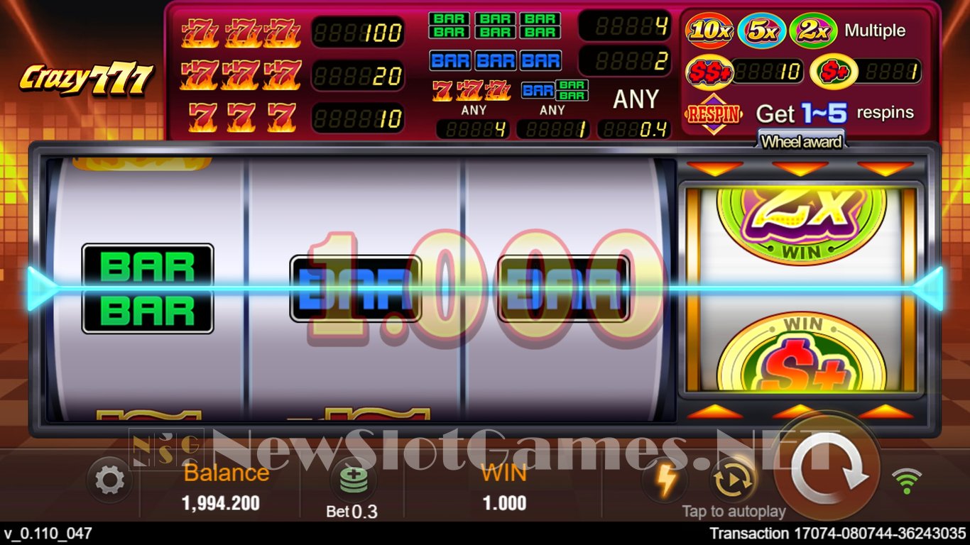 Crazy 777 Slot Slot Image in Demo - pic. 5