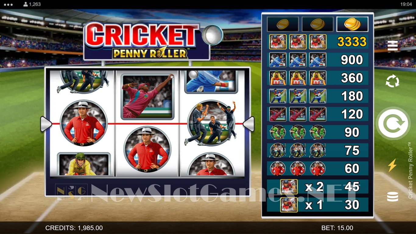 Cricket Penny Roller Slot Demo Image