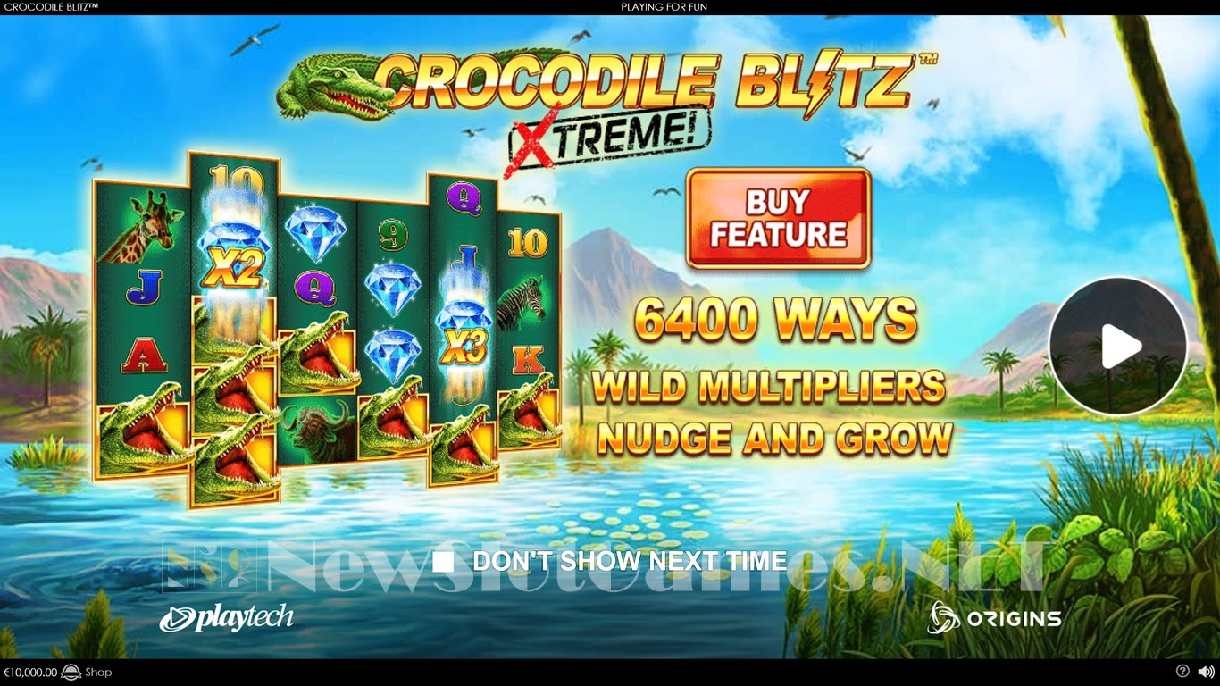 Crocodile Blitz Xtreme Slot Demo Image