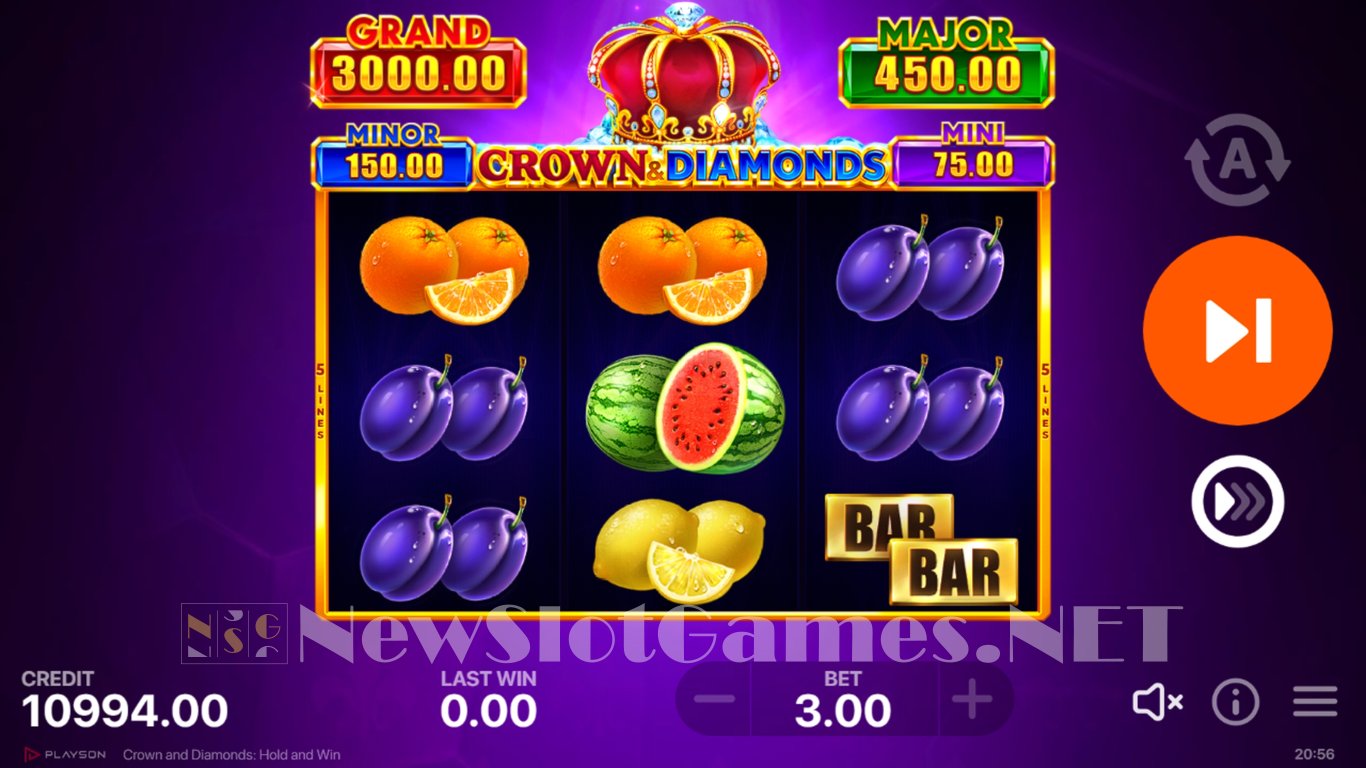 Crown n Diamonds Hold & Win Slot Slot Image in Demo - pic. 2