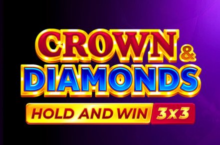 Crown n Diamonds Hold & Win Slot Logo