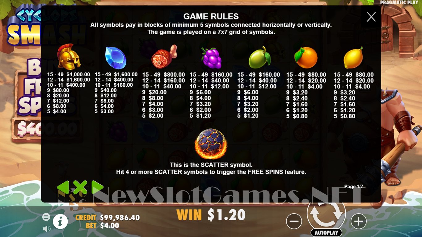 Cyclops Smash Slot Slot Image in Demo - pic. 4