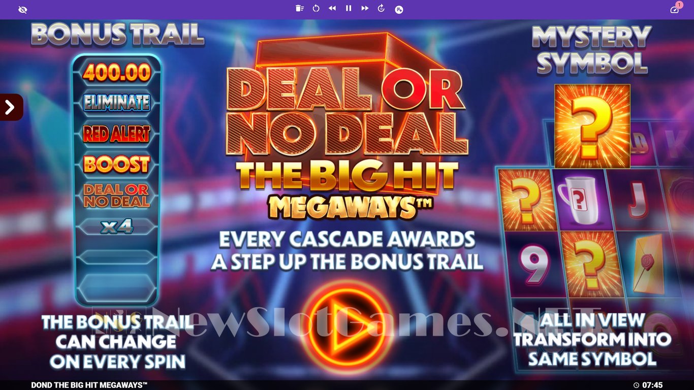 Deal Or No Deal The Big Hit Megaways Slot Demo Image