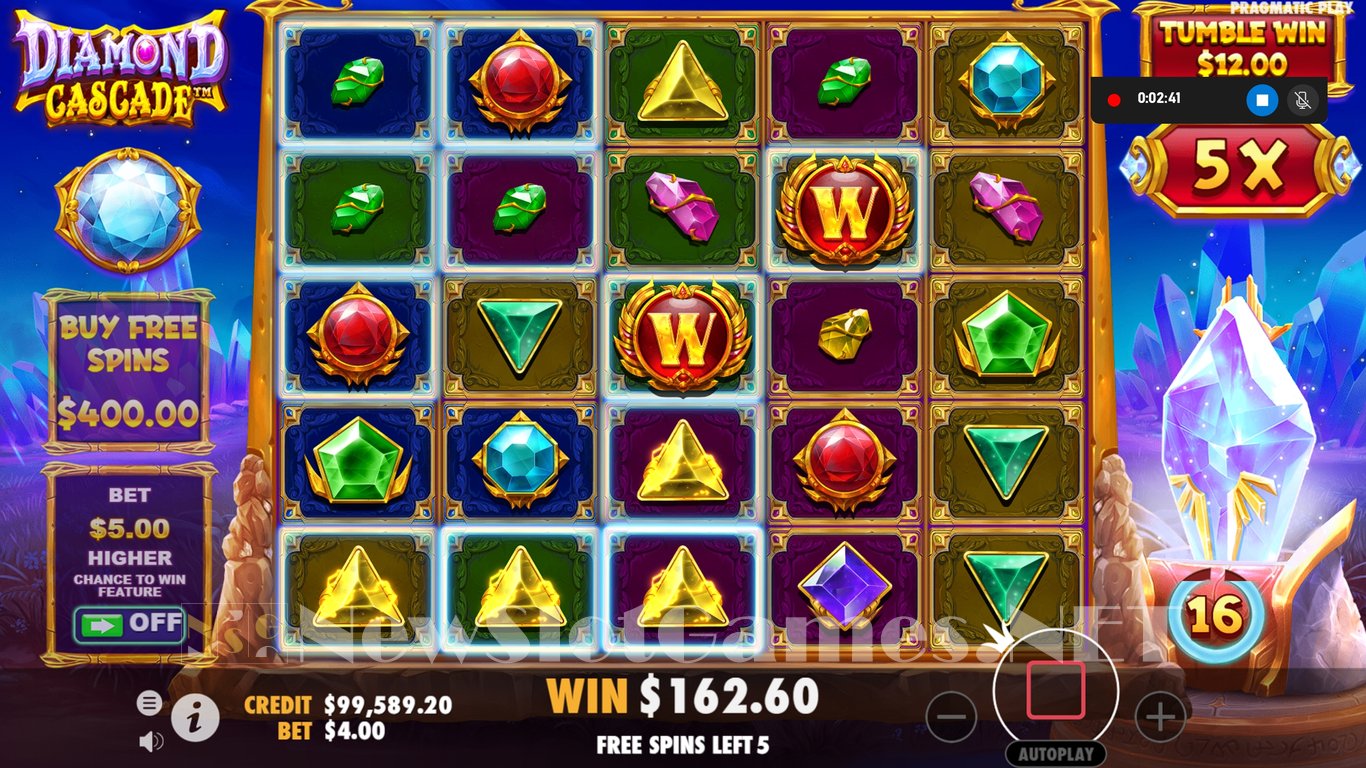 Diamond Cascade Slot Slot Image in Demo - pic. 12