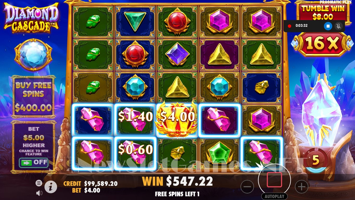 Diamond Cascade Slot Slot Image in Demo - pic. 16
