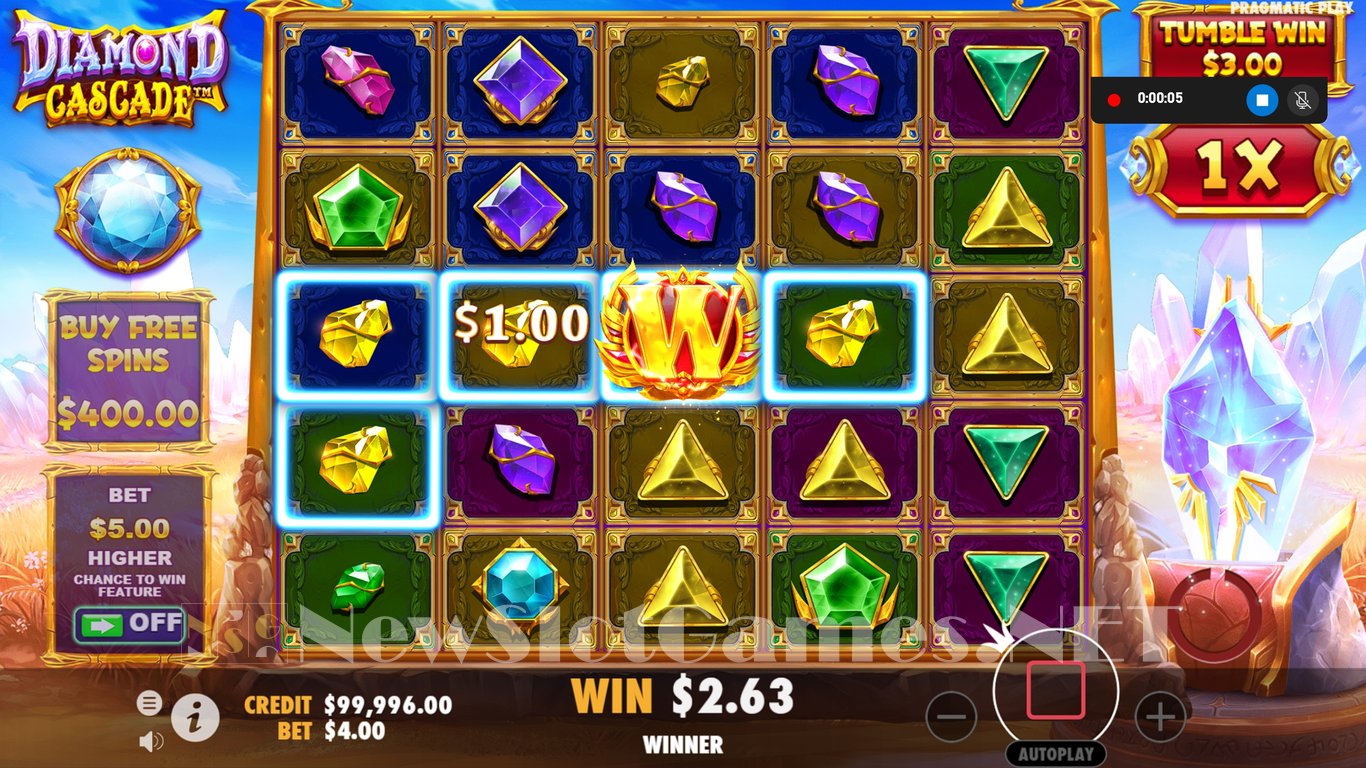 Diamond Cascade Slot Slot Image in Demo - pic. 2