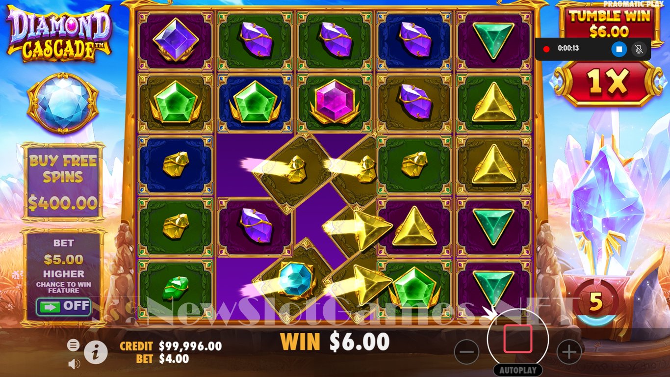 Diamond Cascade Slot Slot Image in Demo - pic. 3