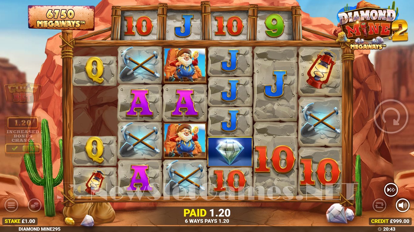 Diamond Mine 2 Megaways Slot Slot Image in Demo - pic. 2