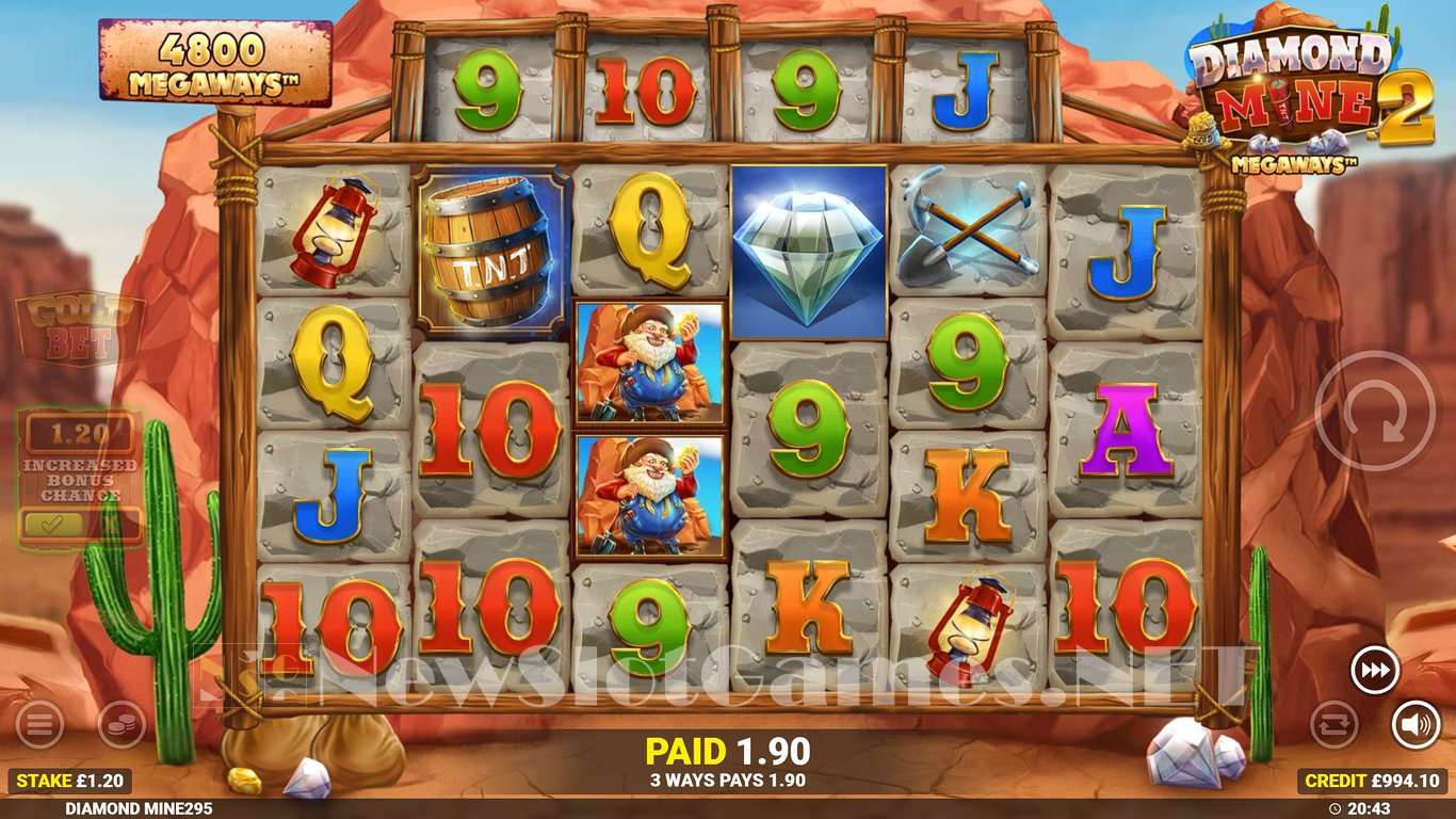 Diamond Mine 2 Megaways Slot Slot Image in Demo - pic. 6
