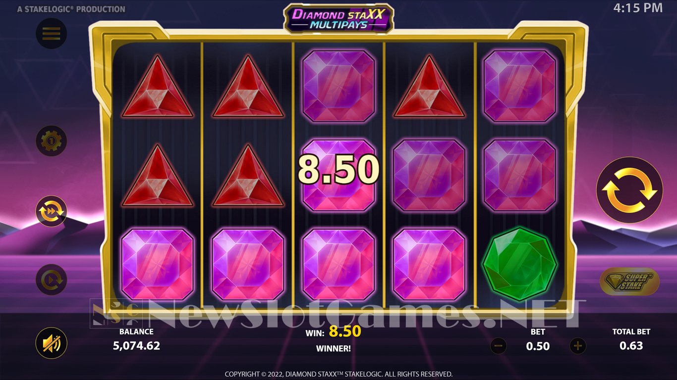 Diamond Staxx Multipays Slot Slot Image in Demo - pic. 10