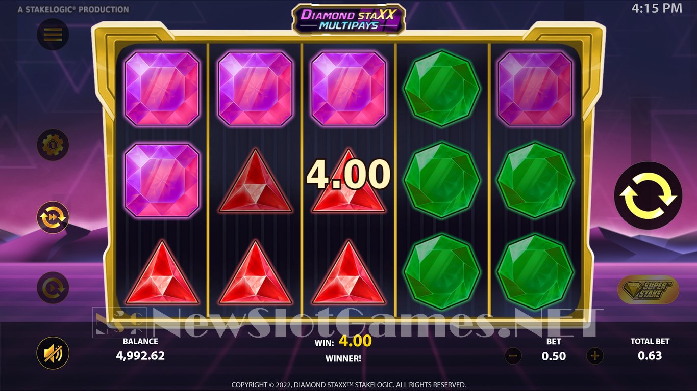 Diamond Staxx Multipays Slot Slot Image in Demo - pic. 3