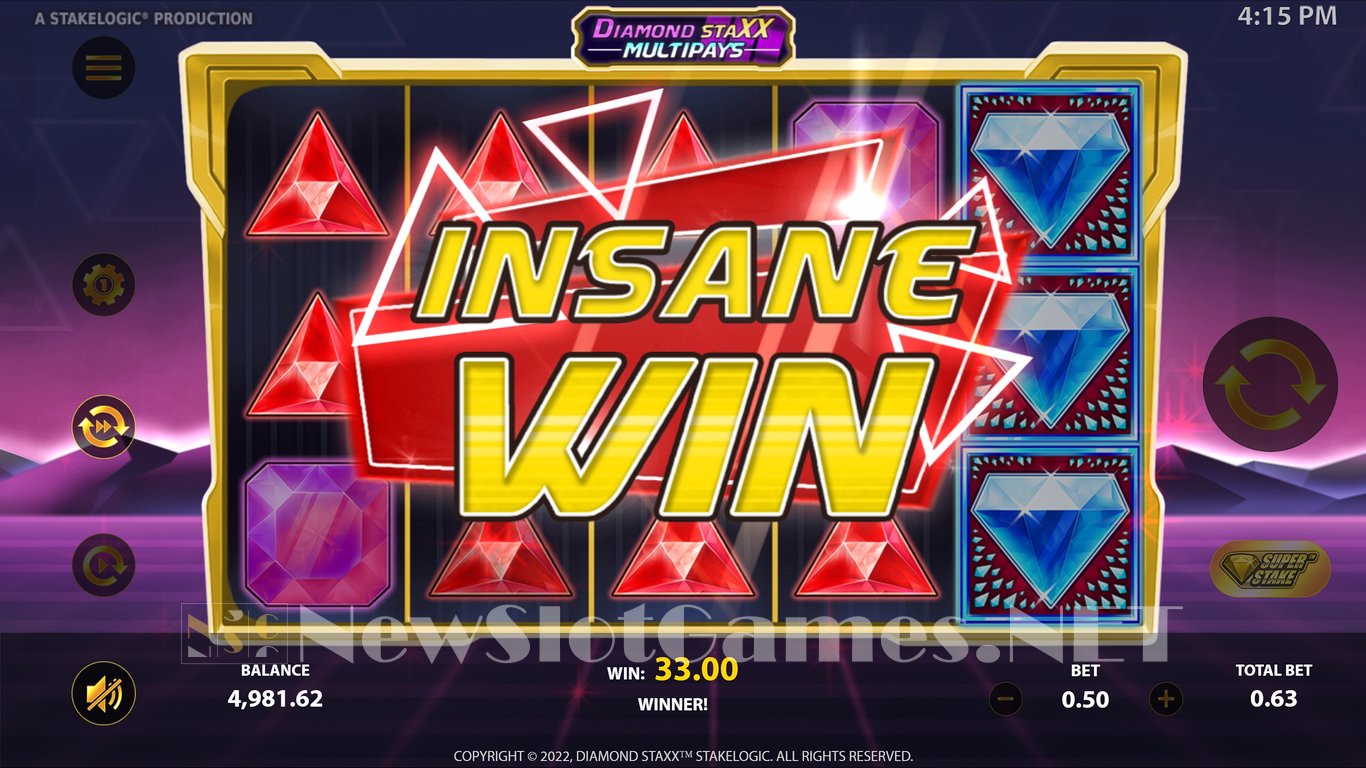 Diamond Staxx Multipays Slot Slot Image in Demo - pic. 7