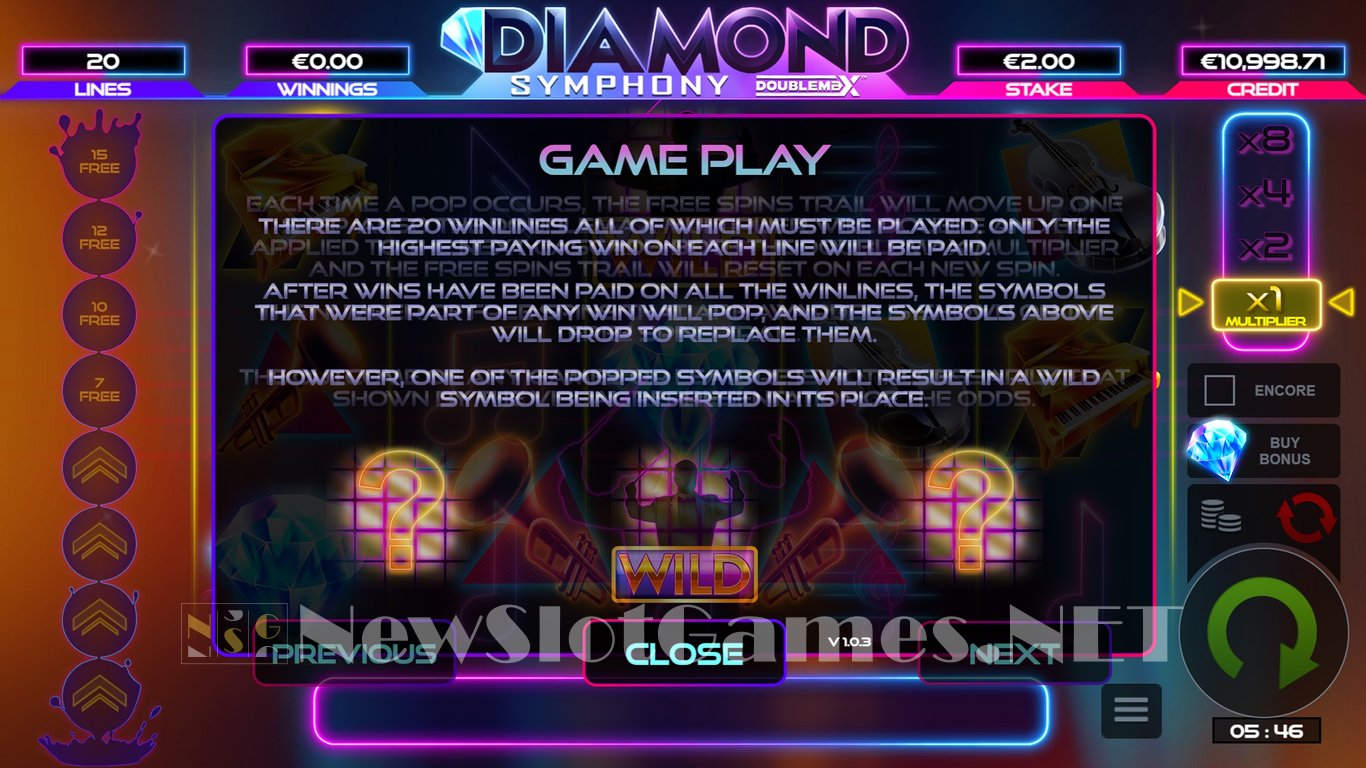 Diamond Symphony DoubleMax Slot Slot Image in Demo - pic. 13