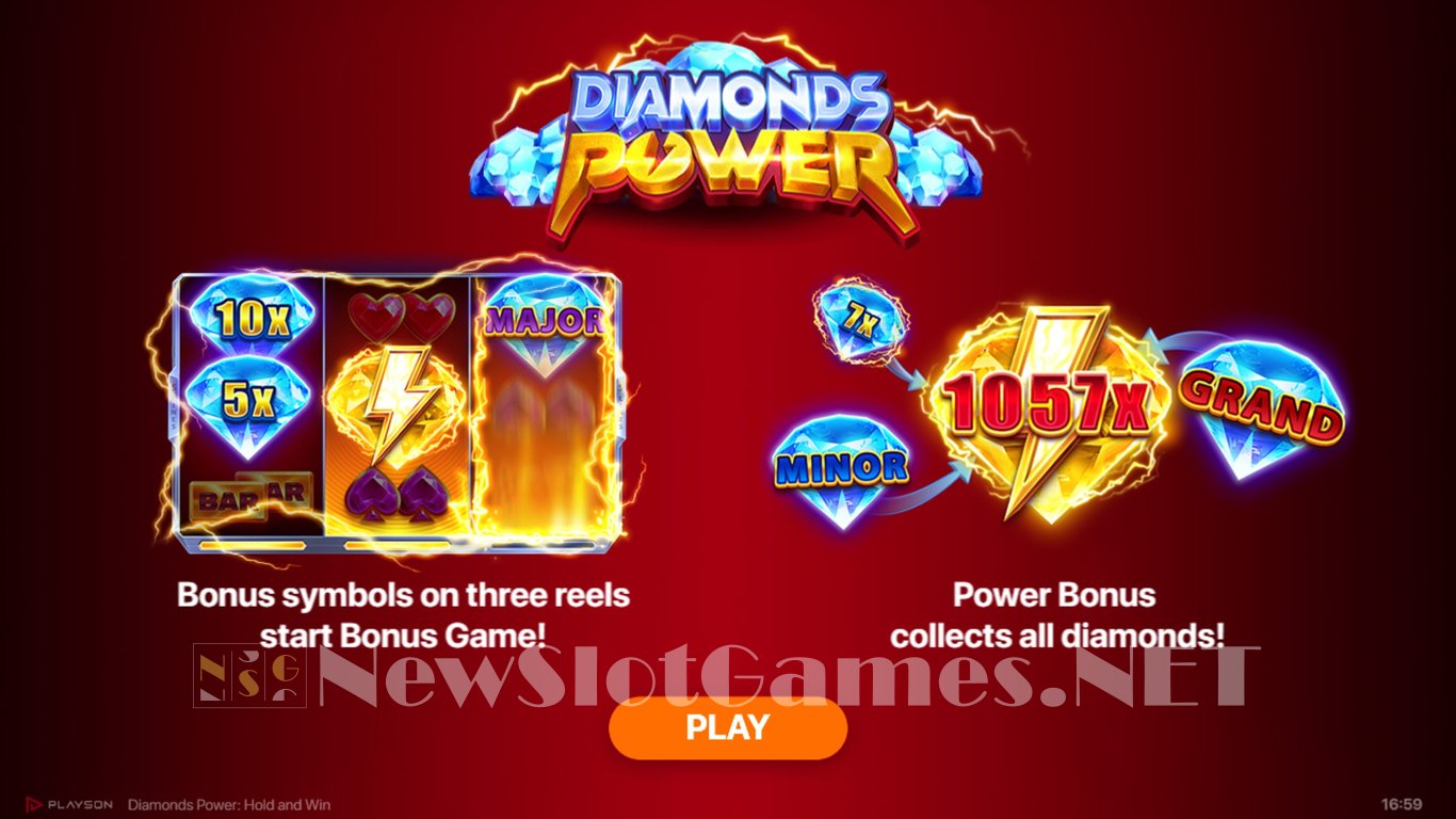 Diamonds Power Hold and Win Slot Demo Image