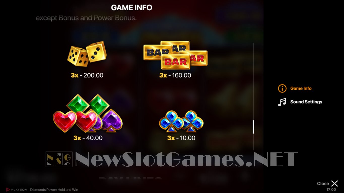Diamonds Power Hold and Win Slot Slot Image in Demo - pic. 10
