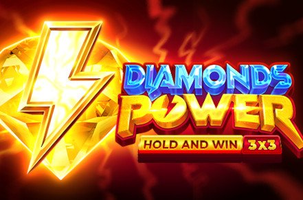 Diamonds Power Hold and Win Slot Logo