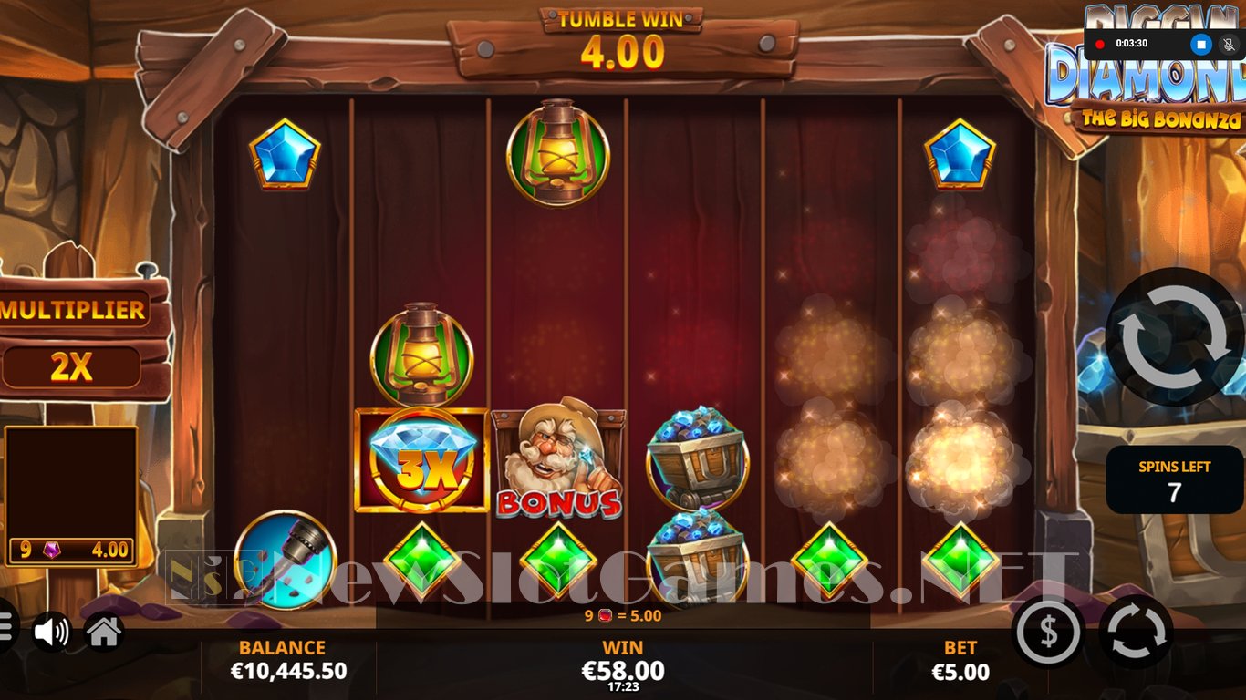 Diggin for Diamonds: The Big Bonanza Slot Slot Image in Demo - pic. 10