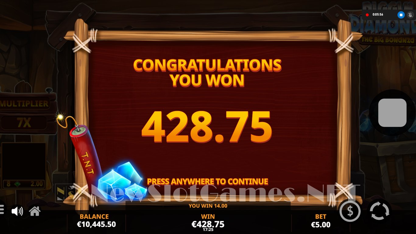 Diggin for Diamonds: The Big Bonanza Slot Slot Image in Demo - pic. 11