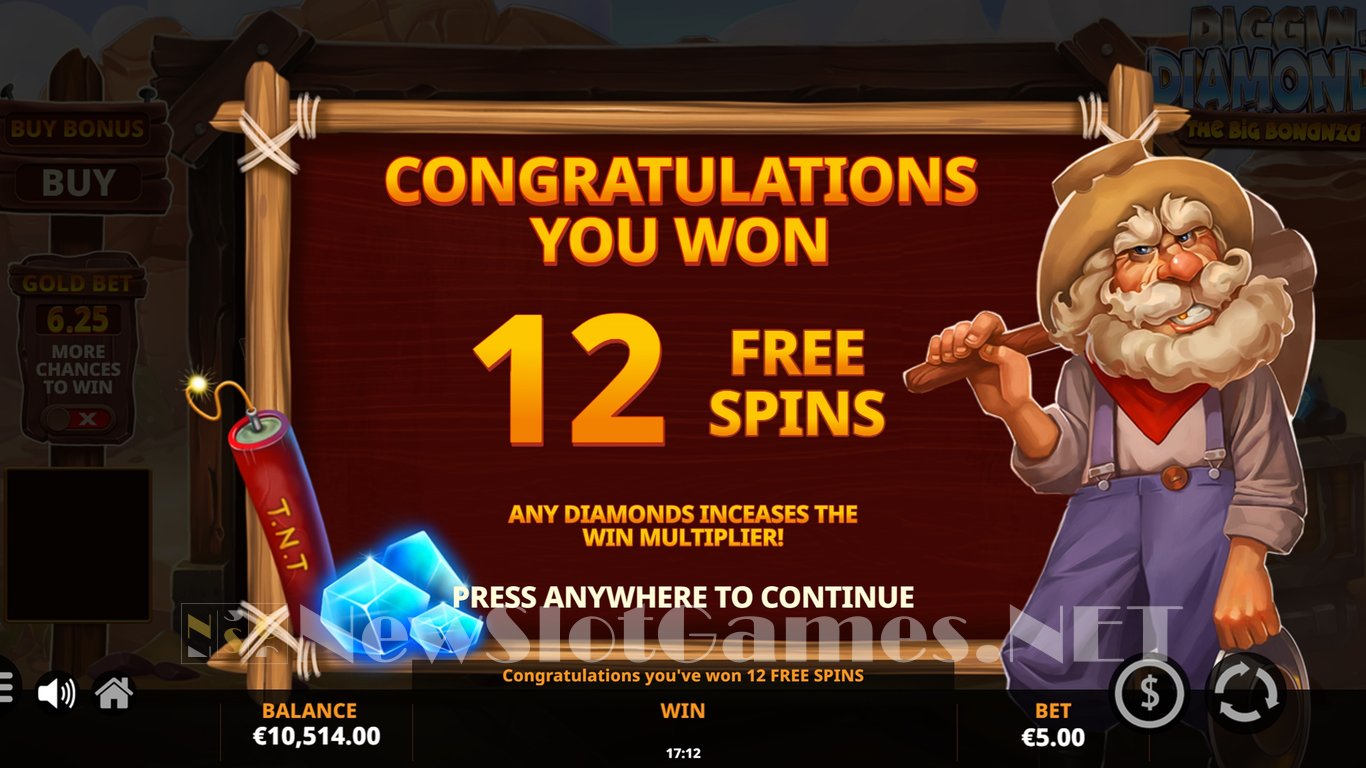 Diggin for Diamonds: The Big Bonanza Slot Slot Image in Demo - pic. 16
