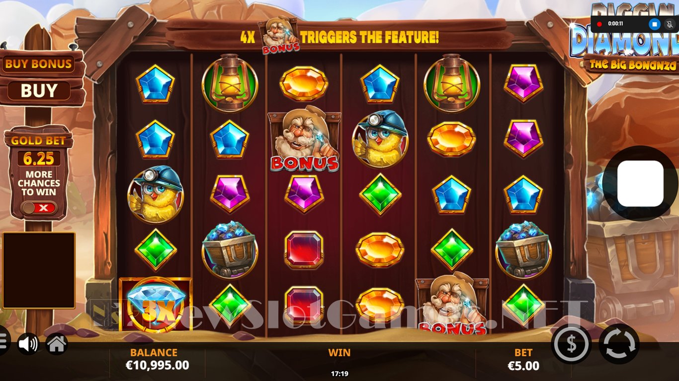 Diggin for Diamonds: The Big Bonanza Slot Slot Image in Demo - pic. 2