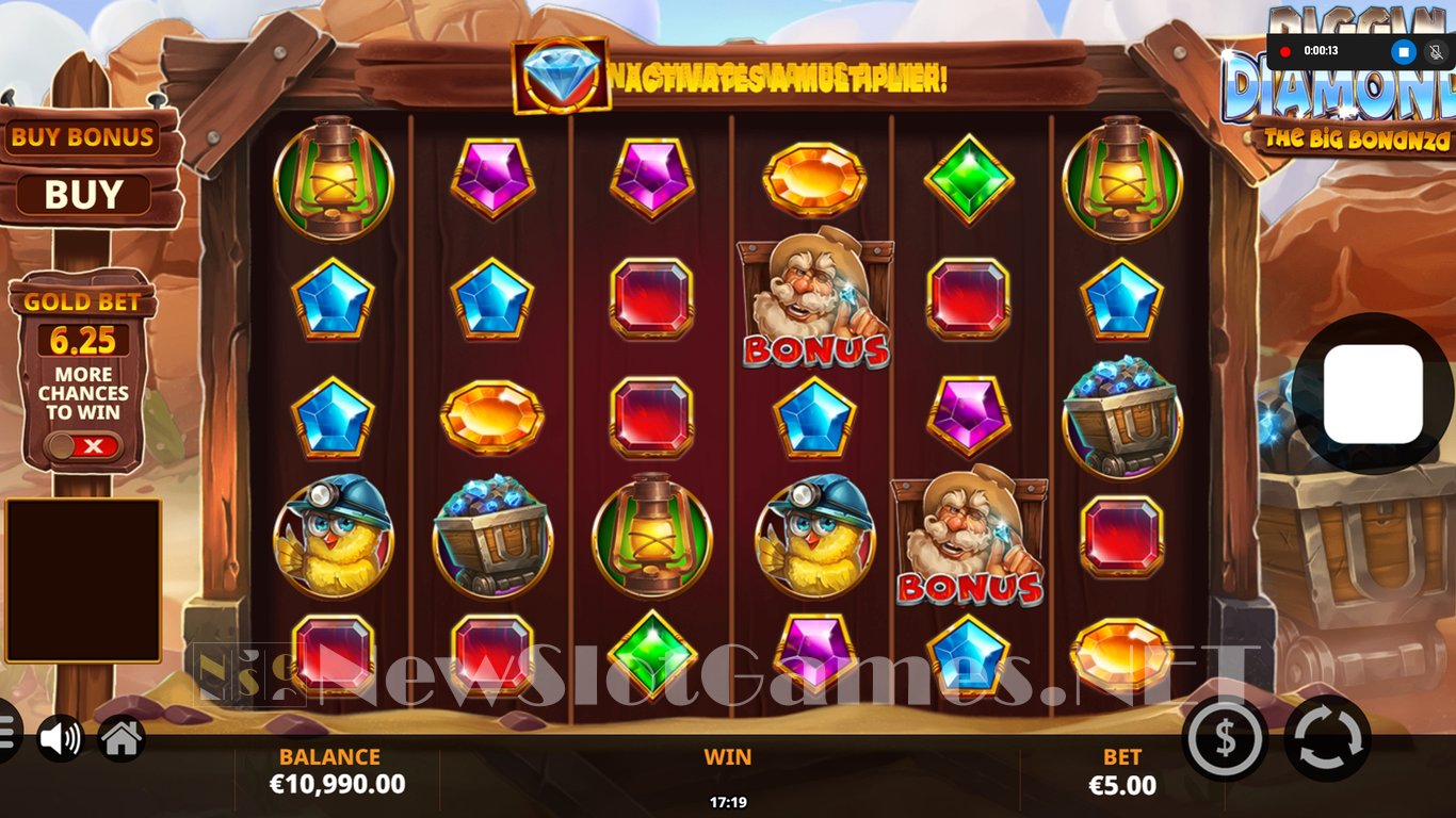 Diggin for Diamonds: The Big Bonanza Slot Slot Image in Demo - pic. 3