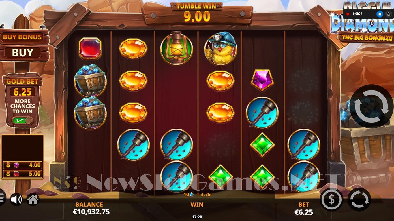 Diggin for Diamonds: The Big Bonanza Slot Slot Image in Demo - pic. 4