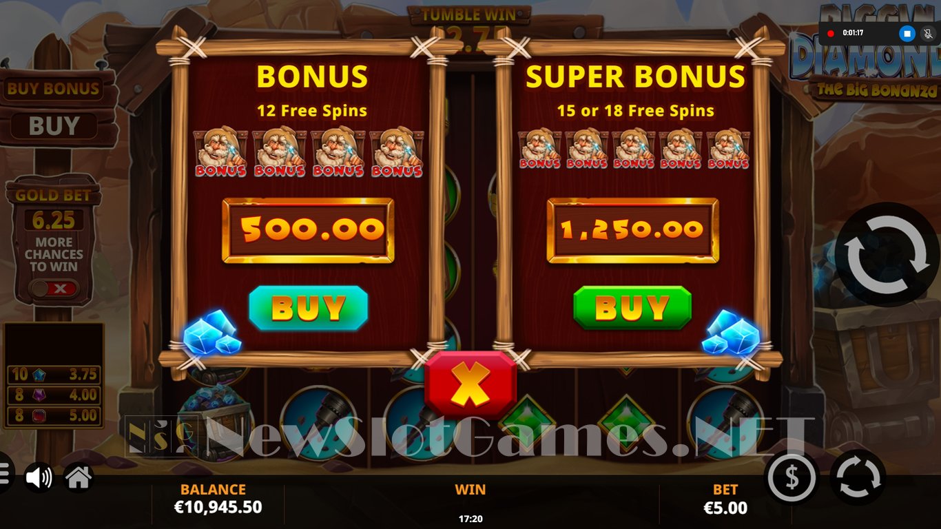 Diggin for Diamonds: The Big Bonanza Slot Slot Image in Demo - pic. 5