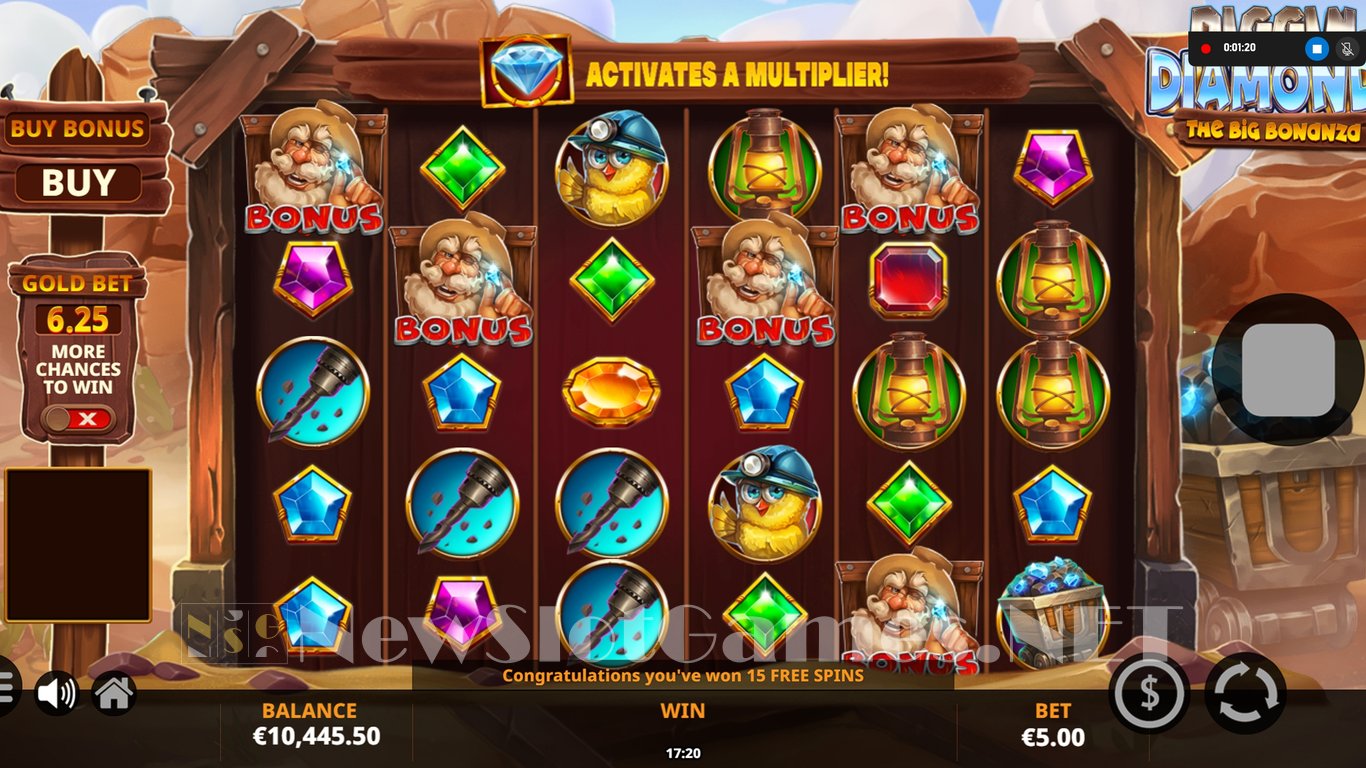 Diggin for Diamonds: The Big Bonanza Slot Slot Image in Demo - pic. 6