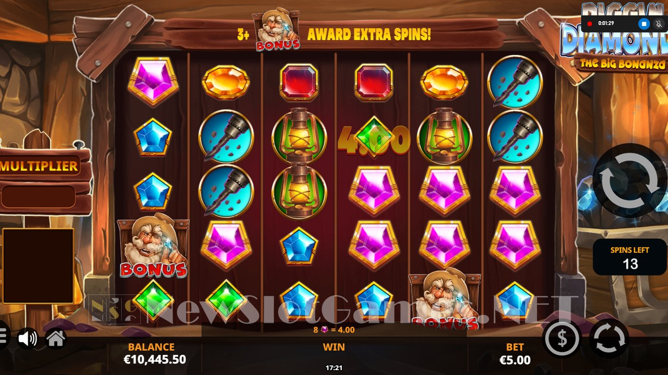 Diggin for Diamonds: The Big Bonanza Slot Slot Image in Demo - pic. 8