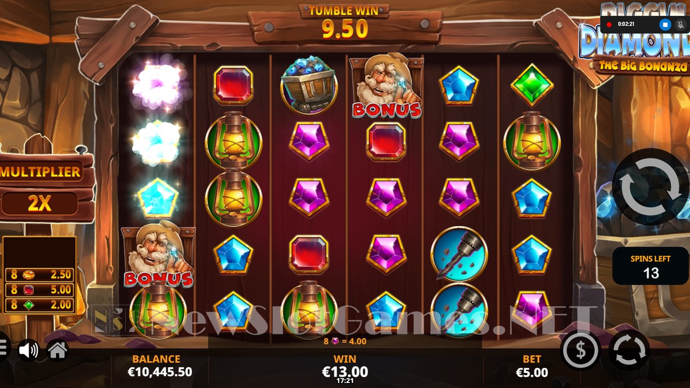Diggin for Diamonds: The Big Bonanza Slot Slot Image in Demo - pic. 9