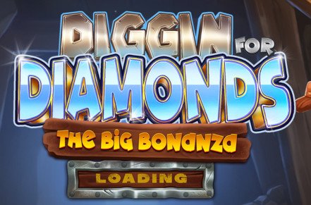 Diggin for Diamonds: The Big Bonanza Slot Logo