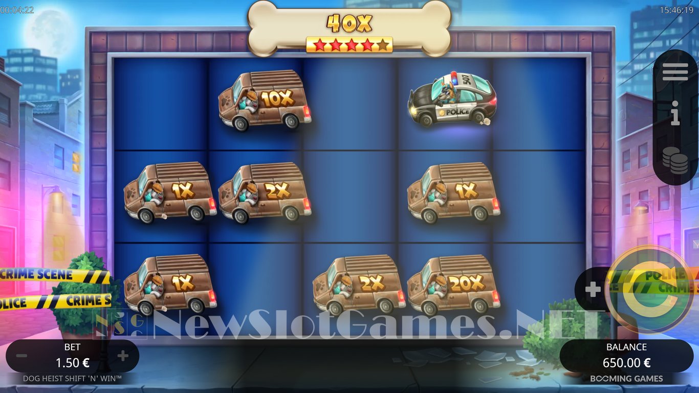 Dog Heist Shift N Win Slot Slot Image in Demo - pic. 2