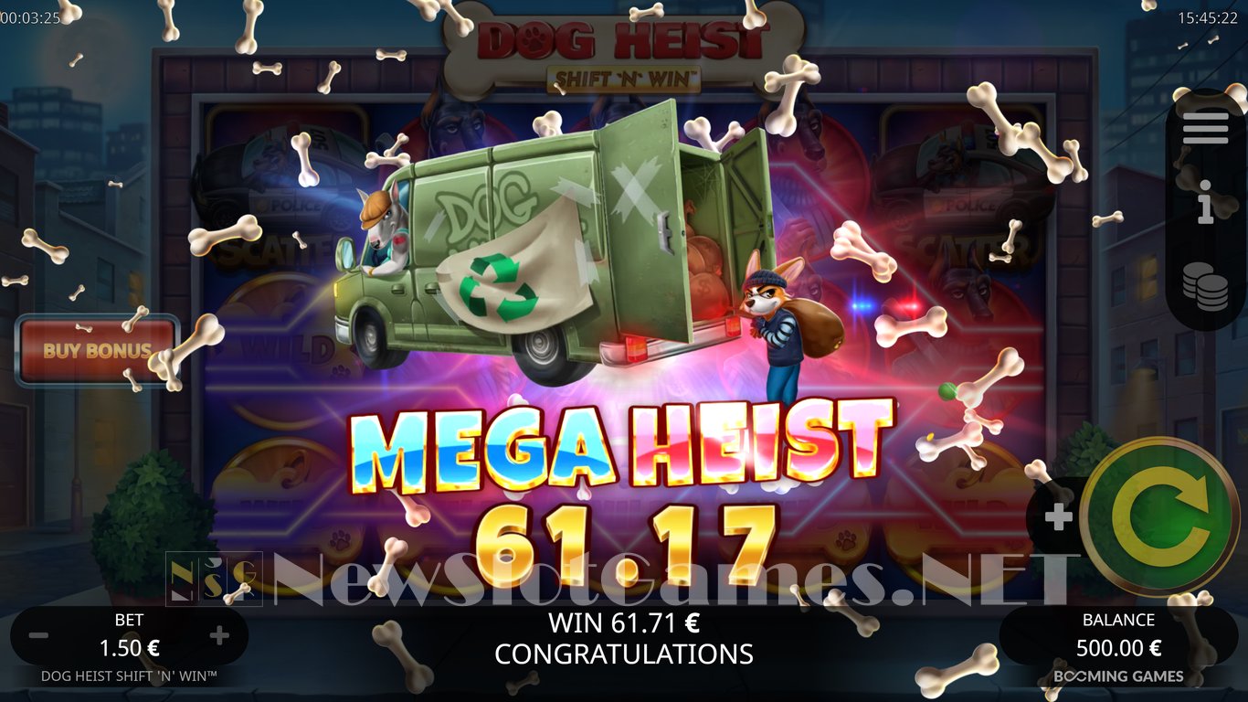 Dog Heist Shift N Win Slot Slot Image in Demo - pic. 5