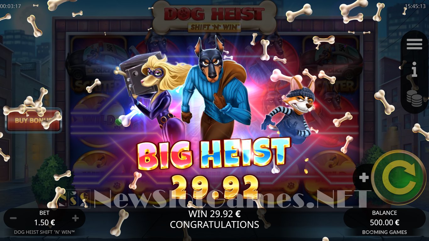 Dog Heist Shift N Win Slot Slot Image in Demo - pic. 8