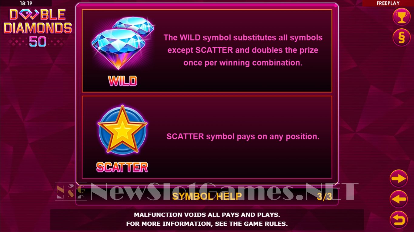 Double Diamonds 50 Slot Slot Image in Demo - pic. 8