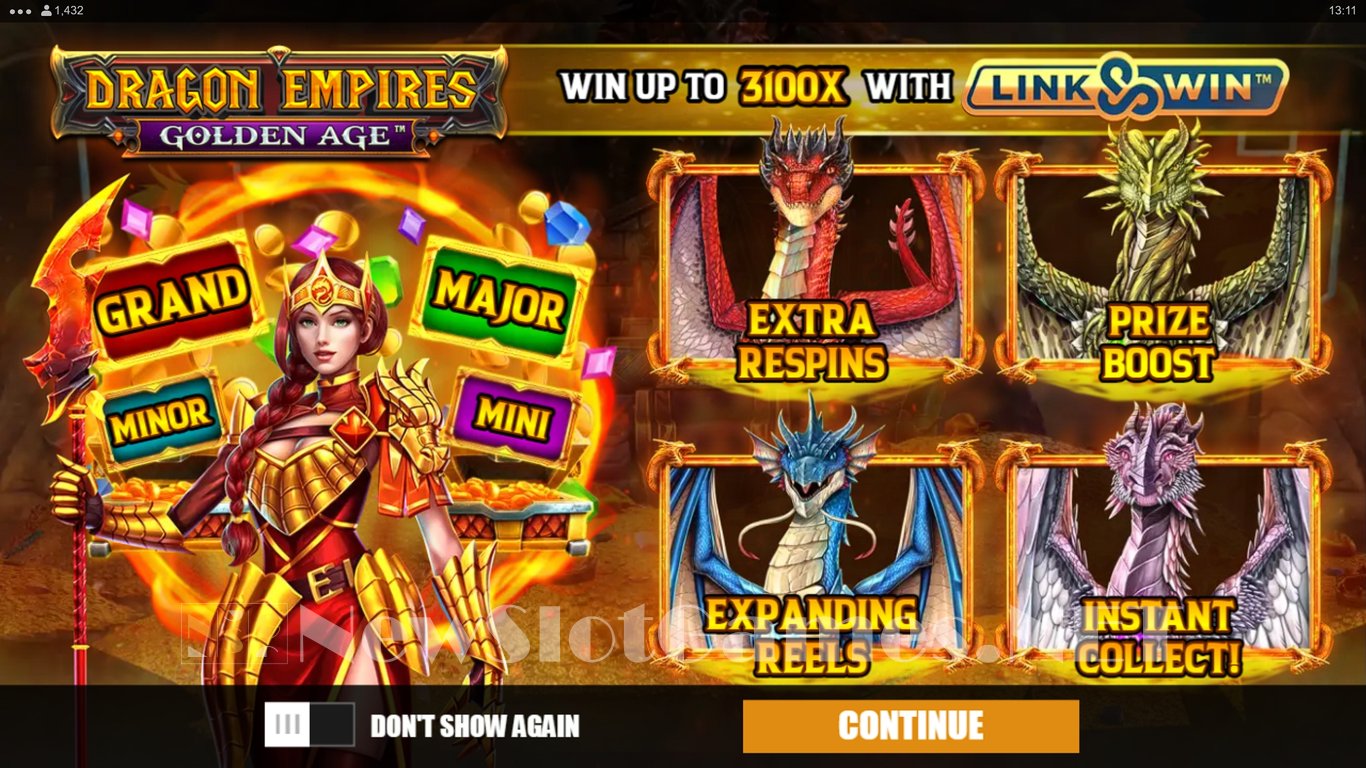 Dragon Empires Golden Age Slot Demo Image