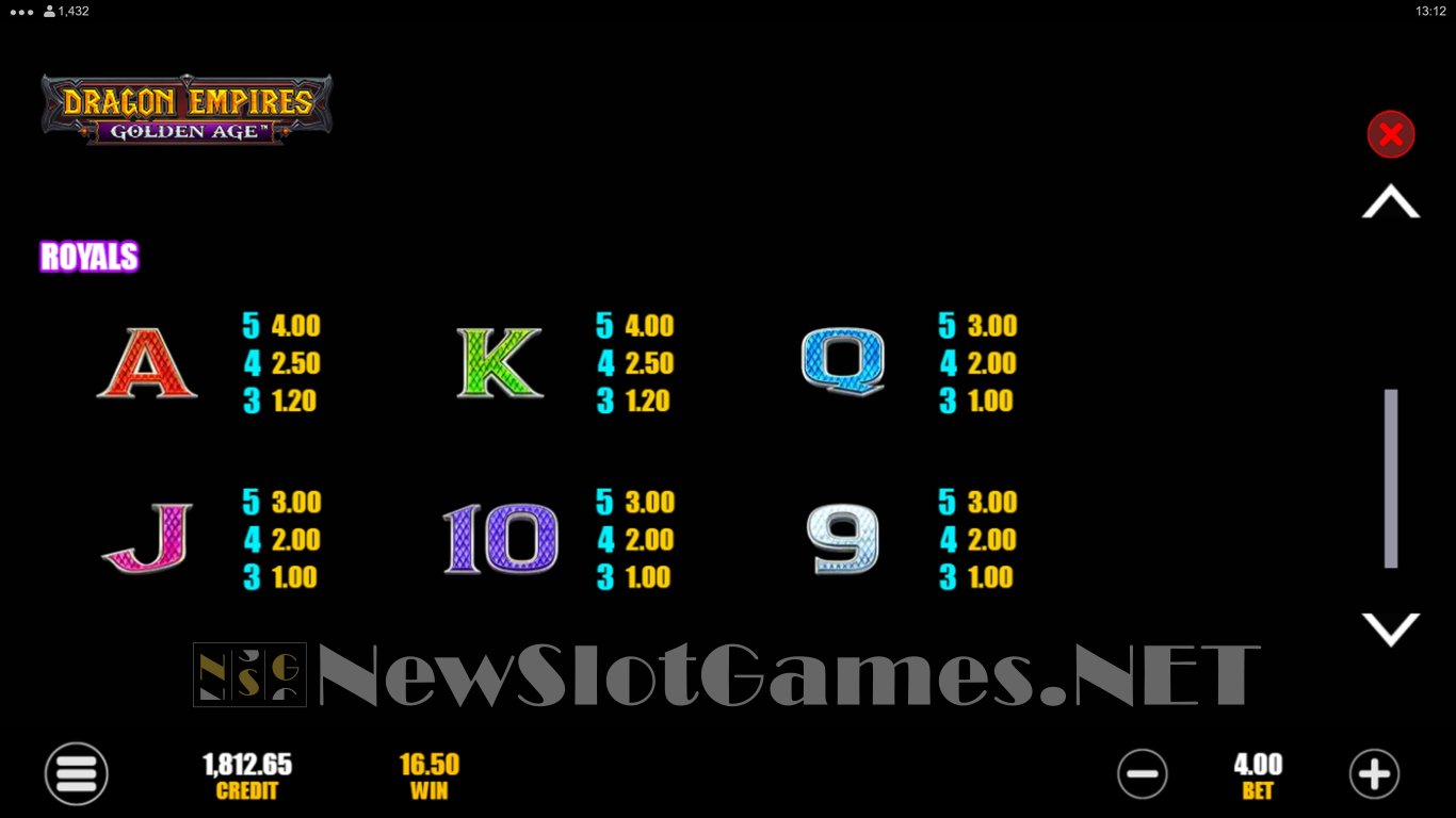 Dragon Empires Golden Age Slot Slot Image in Demo - pic. 9