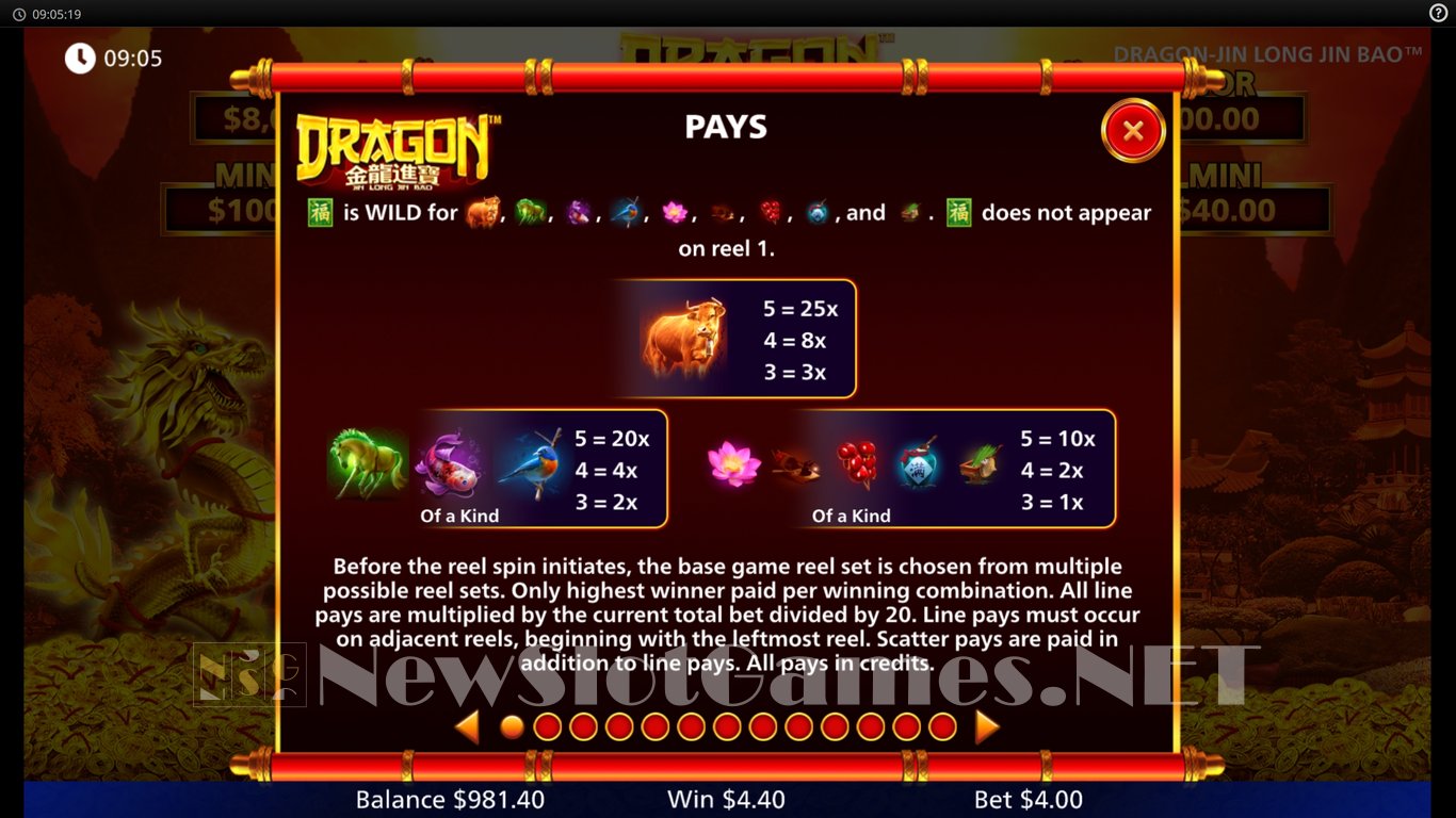 Dragon Jin Long Jin Bao Slot Slot Image in Demo - pic. 5